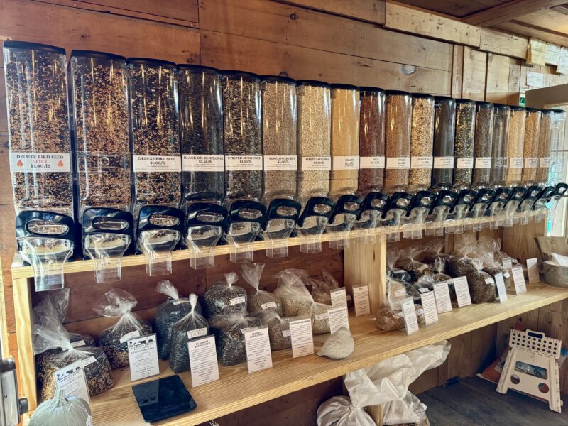 A local favorite in a 1900s train depot! Quality feed, deluxe bird seed, garden & grass seeds, local goods, fresh bouquets & gift shop.